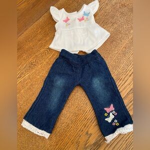 Doll jeans and top to fit 18 inch doll